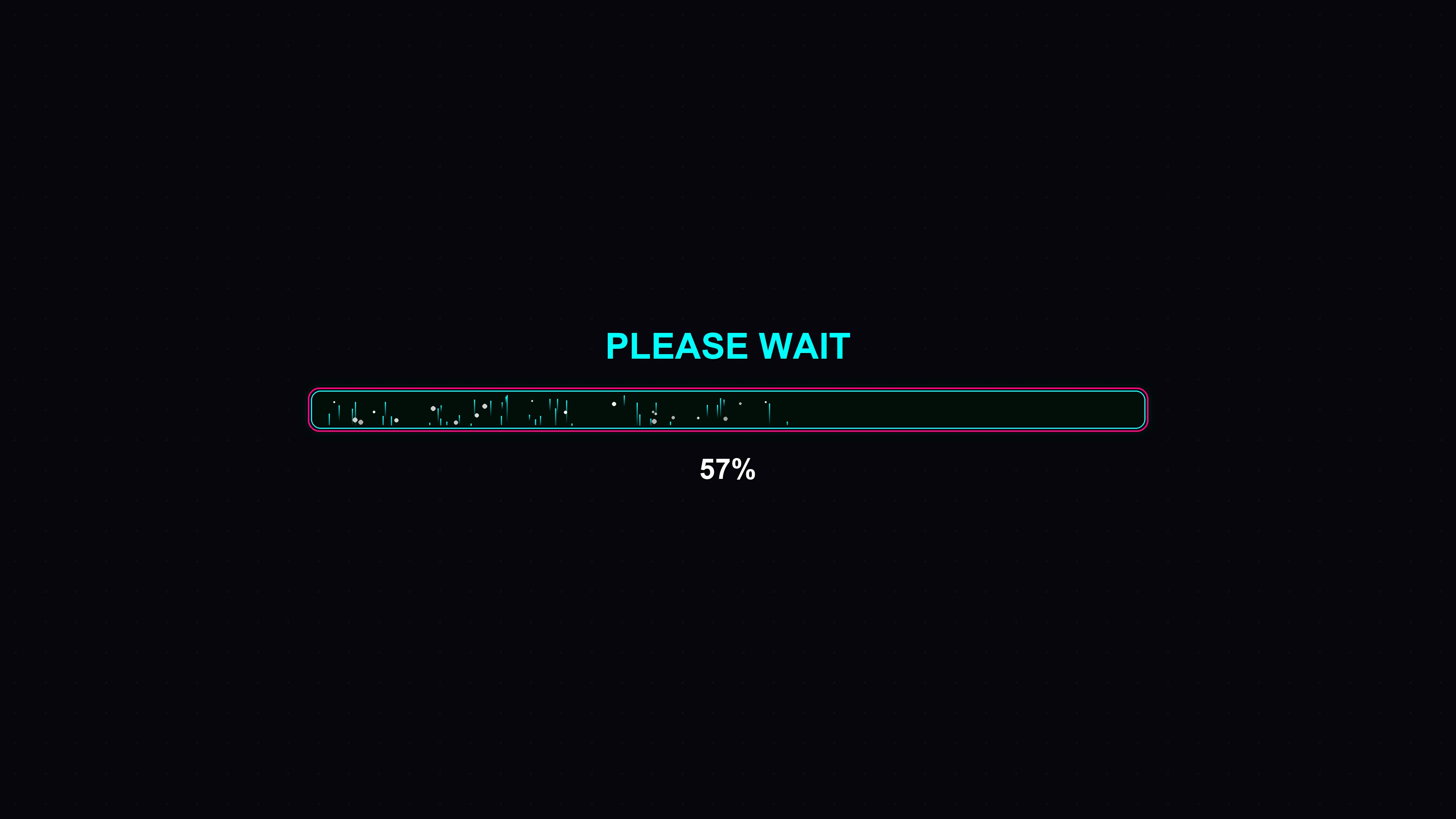 Stylish modern progressbar animation with vibrant colors showing loading status in a digital interface