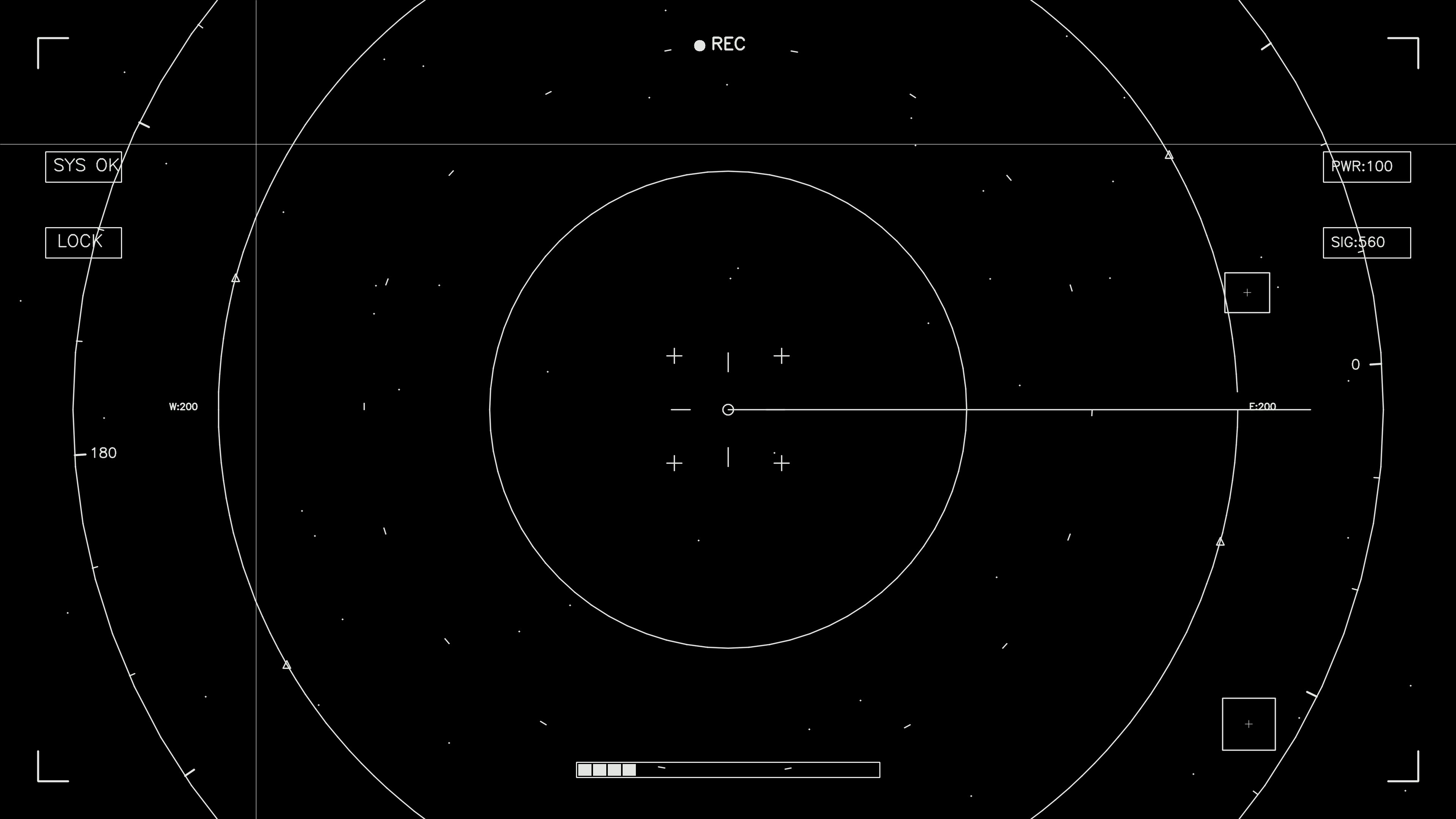 Hud elements animation for web designers and sci-fi video editors in a futuristic setting