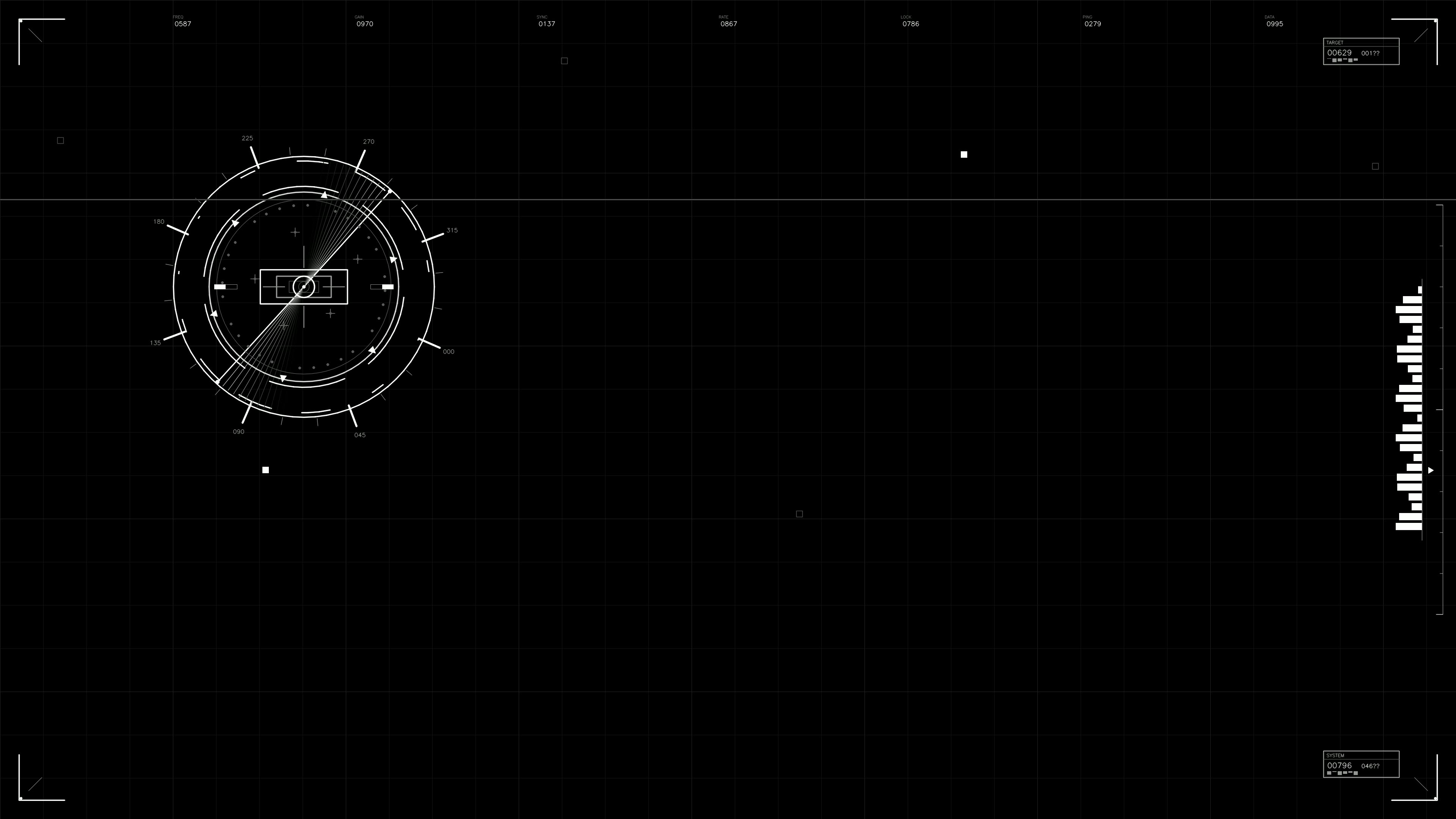 Military gui war stock footage hud animation for science fiction production featuring clean lines and a strategic layout