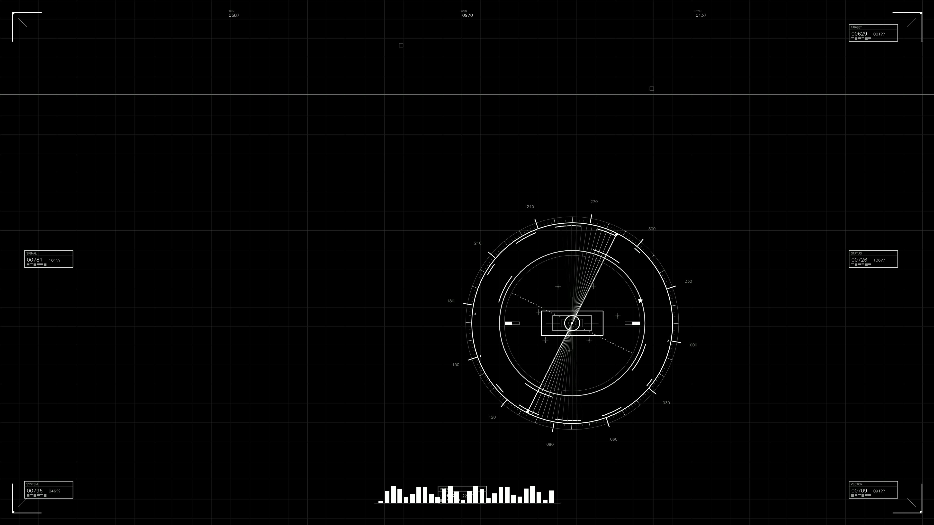 Military gui war stock footage hud animation for science fiction production featuring visual data display and targeting indicators