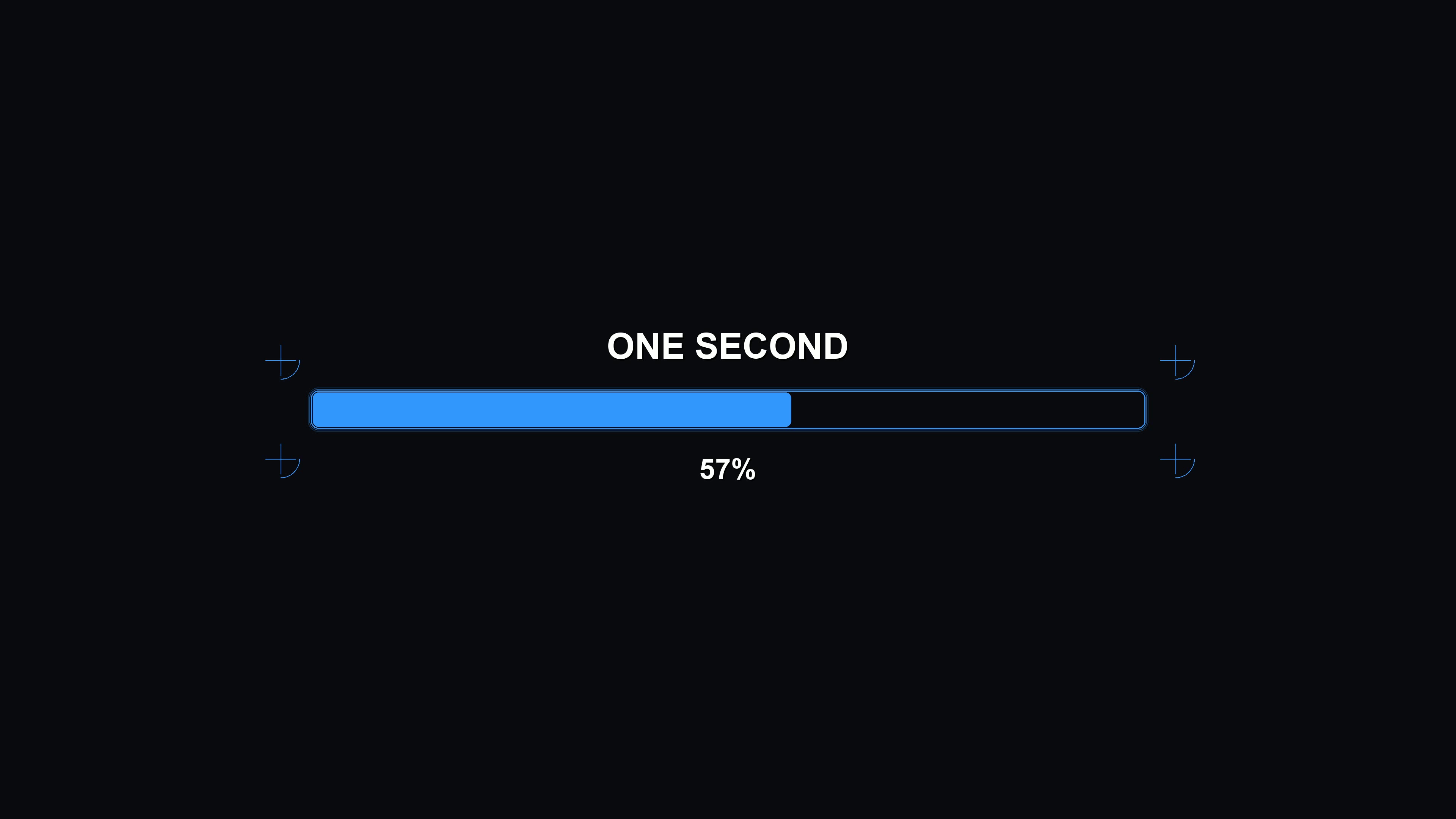 Cool loading bar design with progress elements in science fiction style for digital interfaces and animations