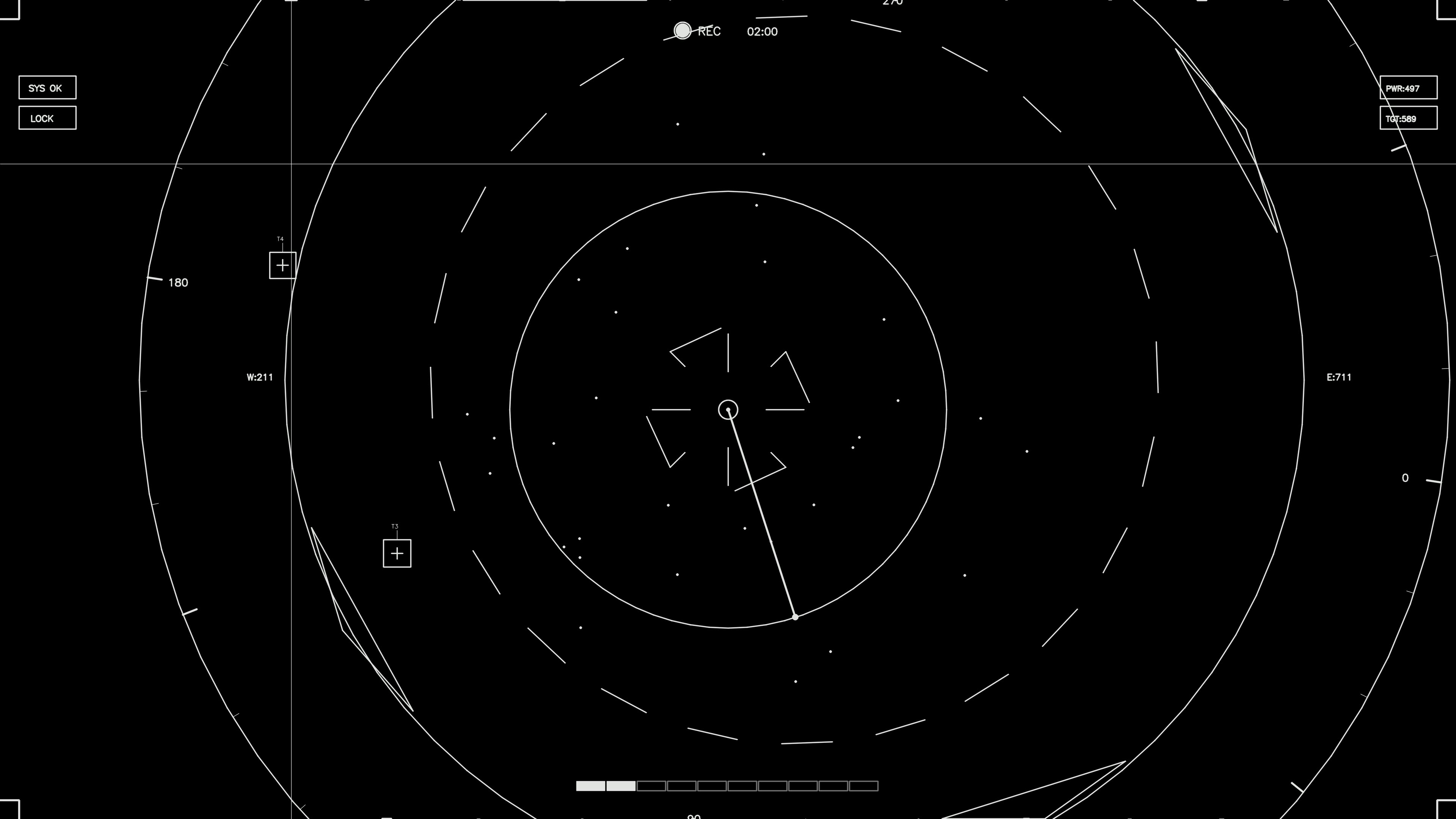 Design layout of animated hud elements for web designers and sci-fi video editors with various shapes and lines
