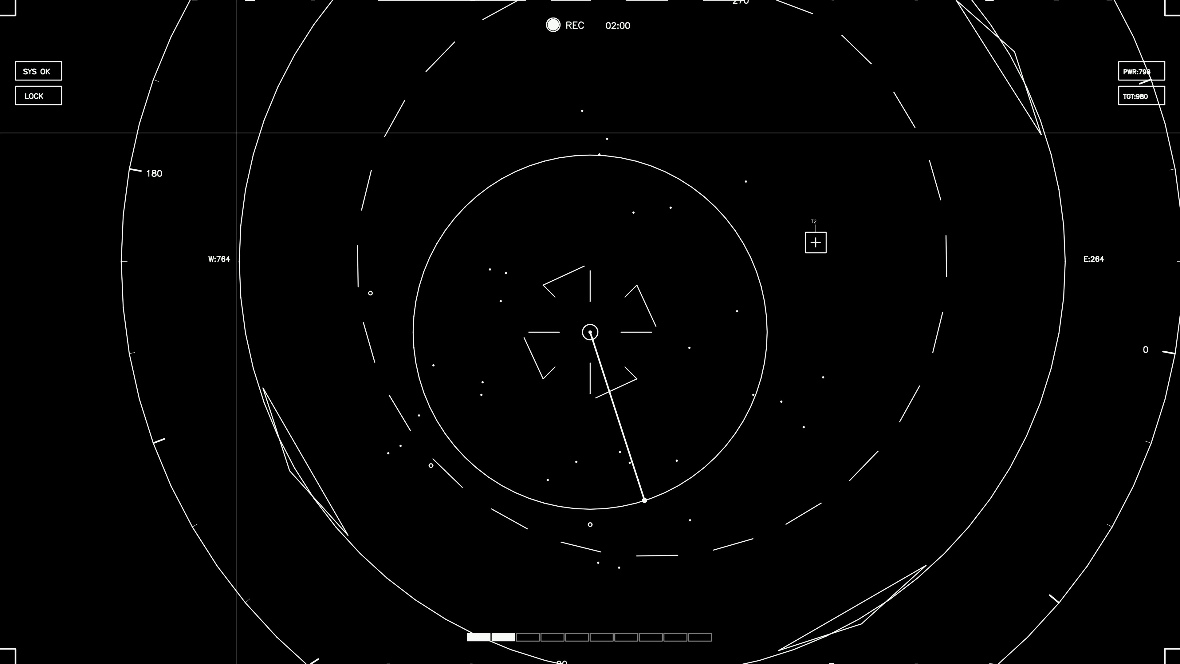 Hud elements animation for web designers and sci-fi video cutters in a digital interface