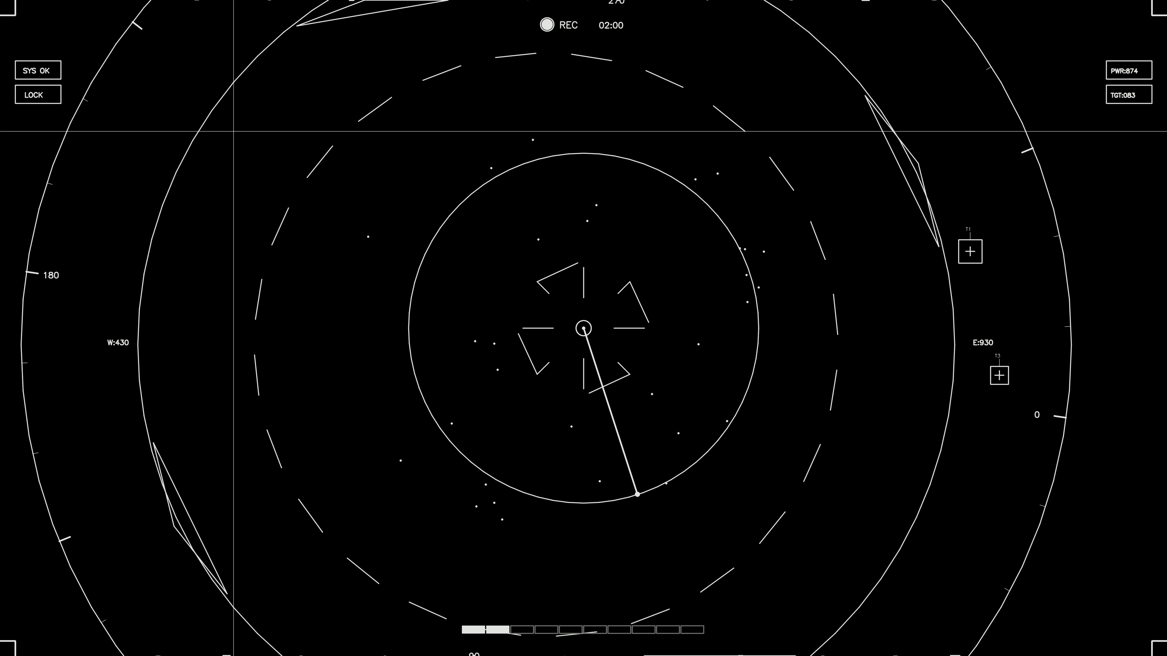 Animation of hud elements designed for web designers and sci-fi video editors for use in digital projects and presentations