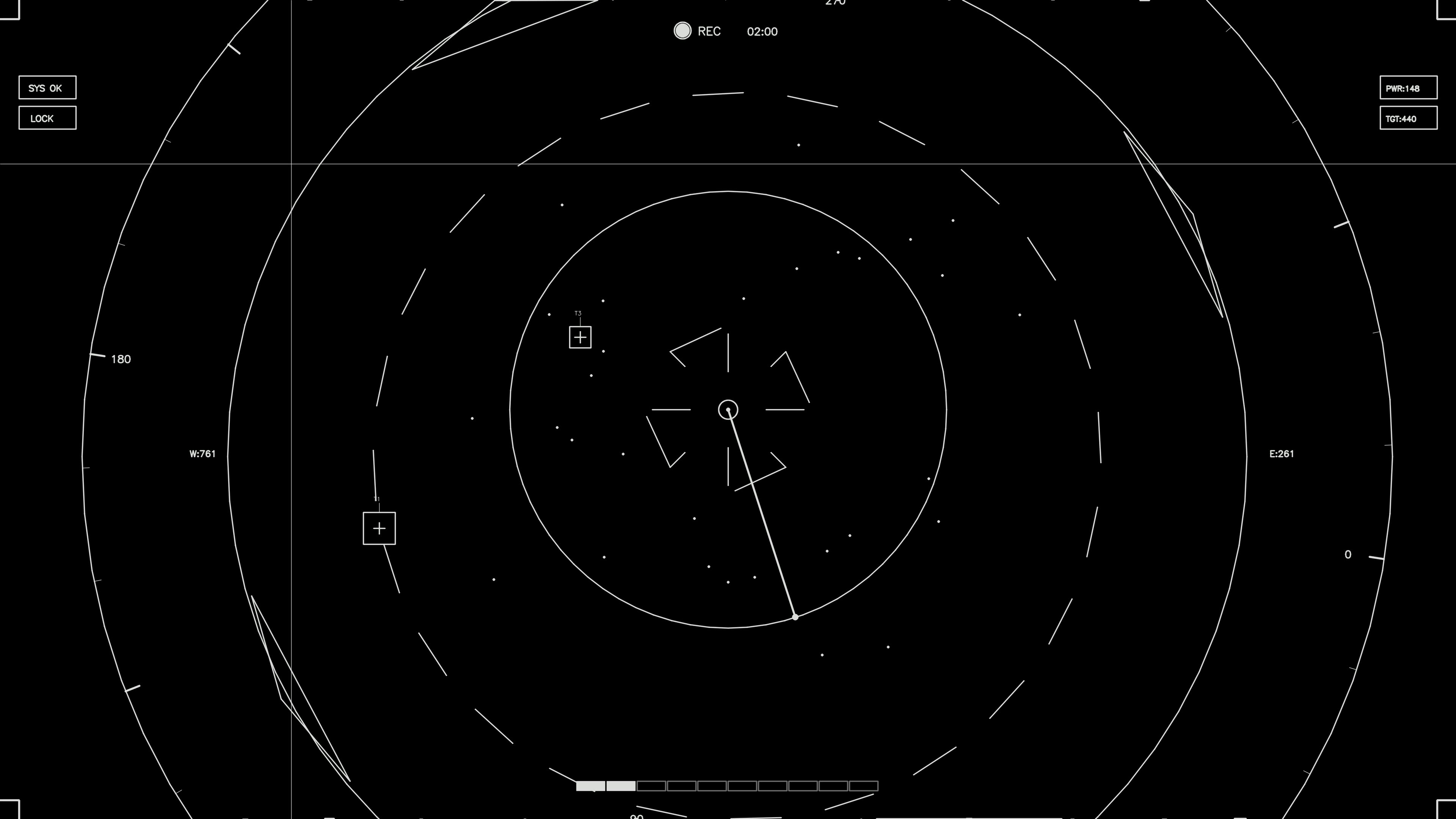 Graphics display hud elements in black and white