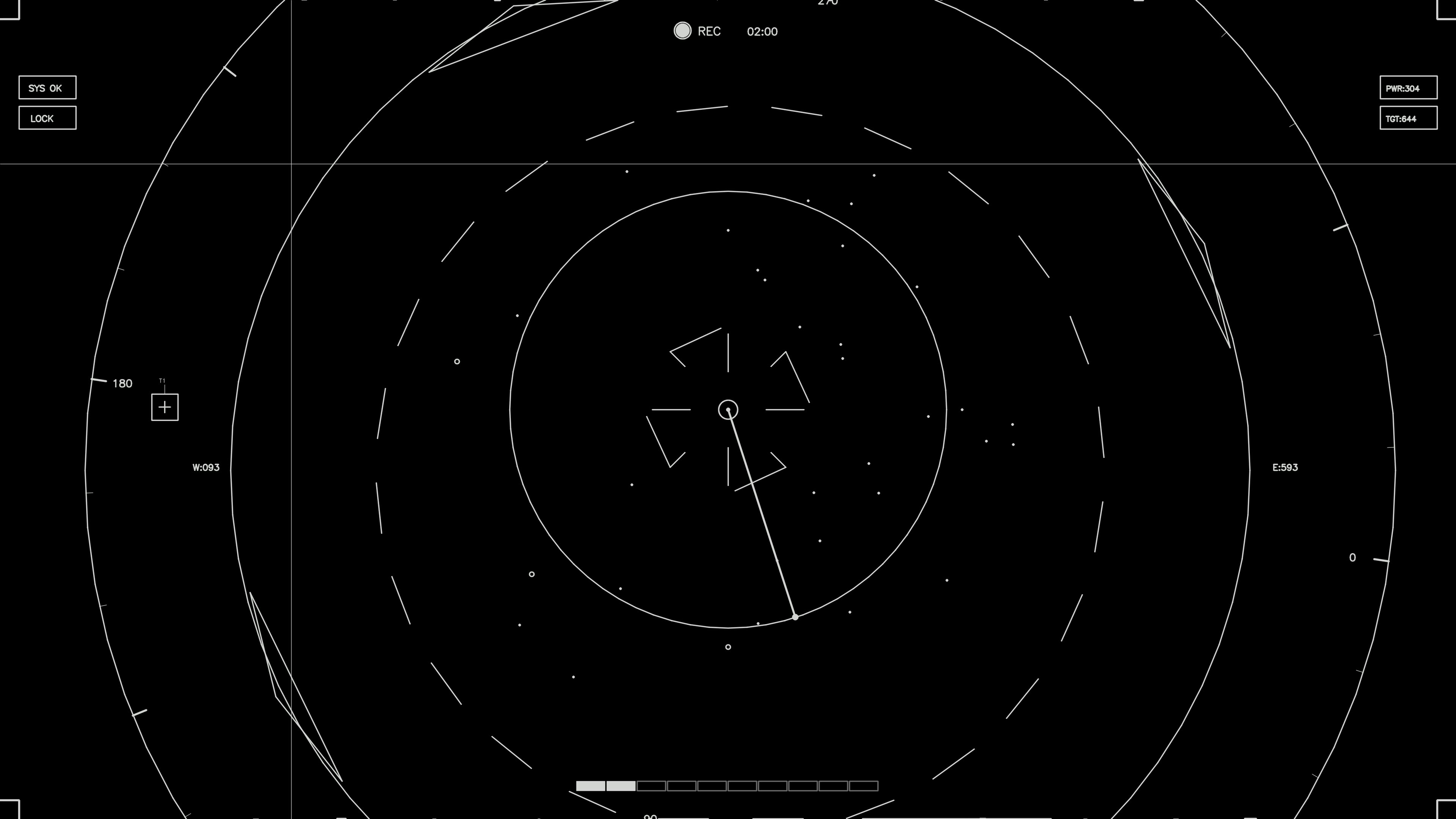 Dynamic hud elements animation for web designer and sci-fi video cutter with responsive features and interactive design