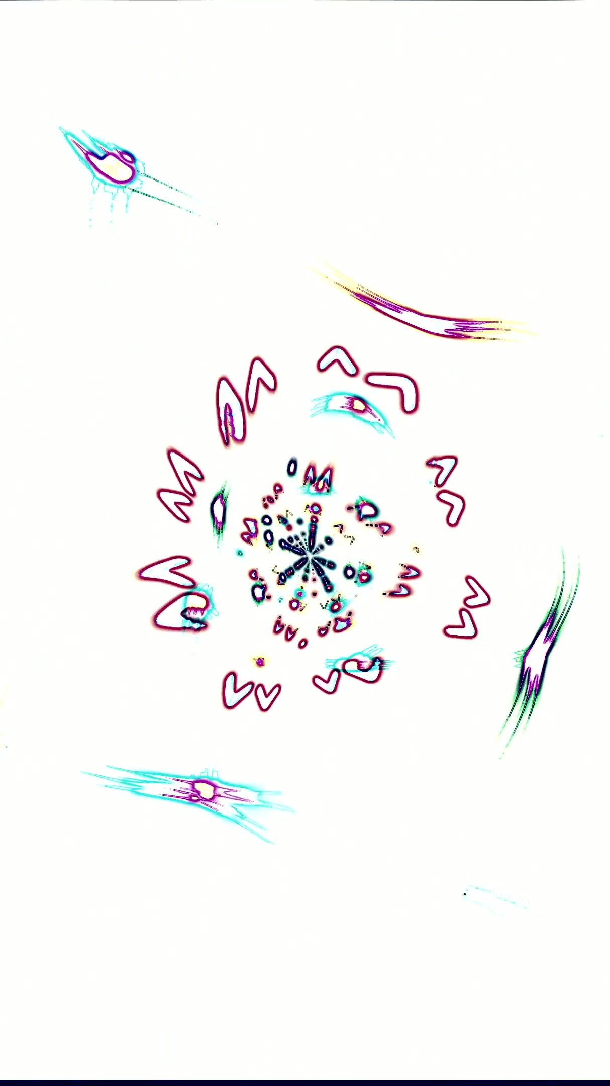 Seamless tunnel video loop featuring dynamic patterns and colors for immersive screen displays