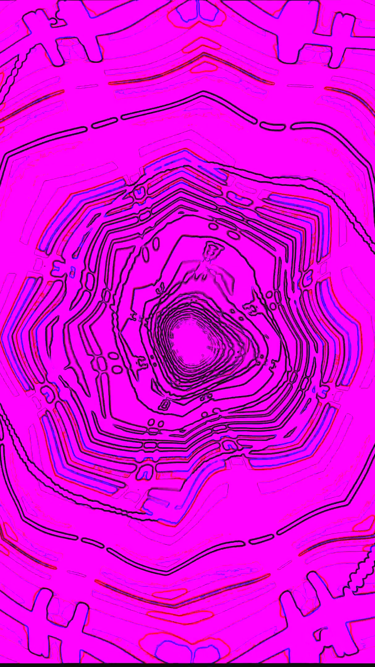 Colorful seamless tunnel video loop creating dynamic visual effects for screensaver enjoyment