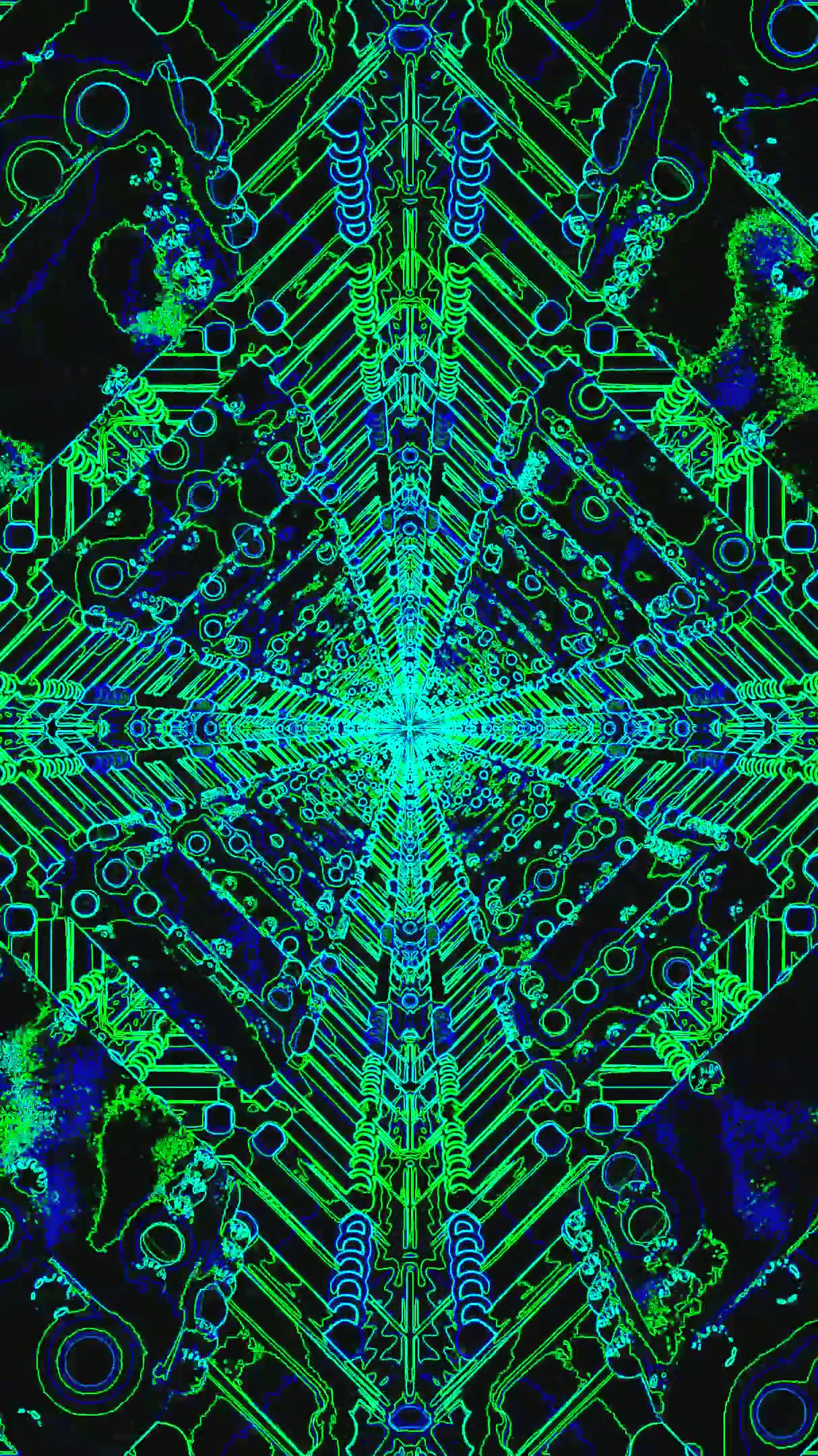 Stunning tunnel visual effects vj loop for immersive screensaver