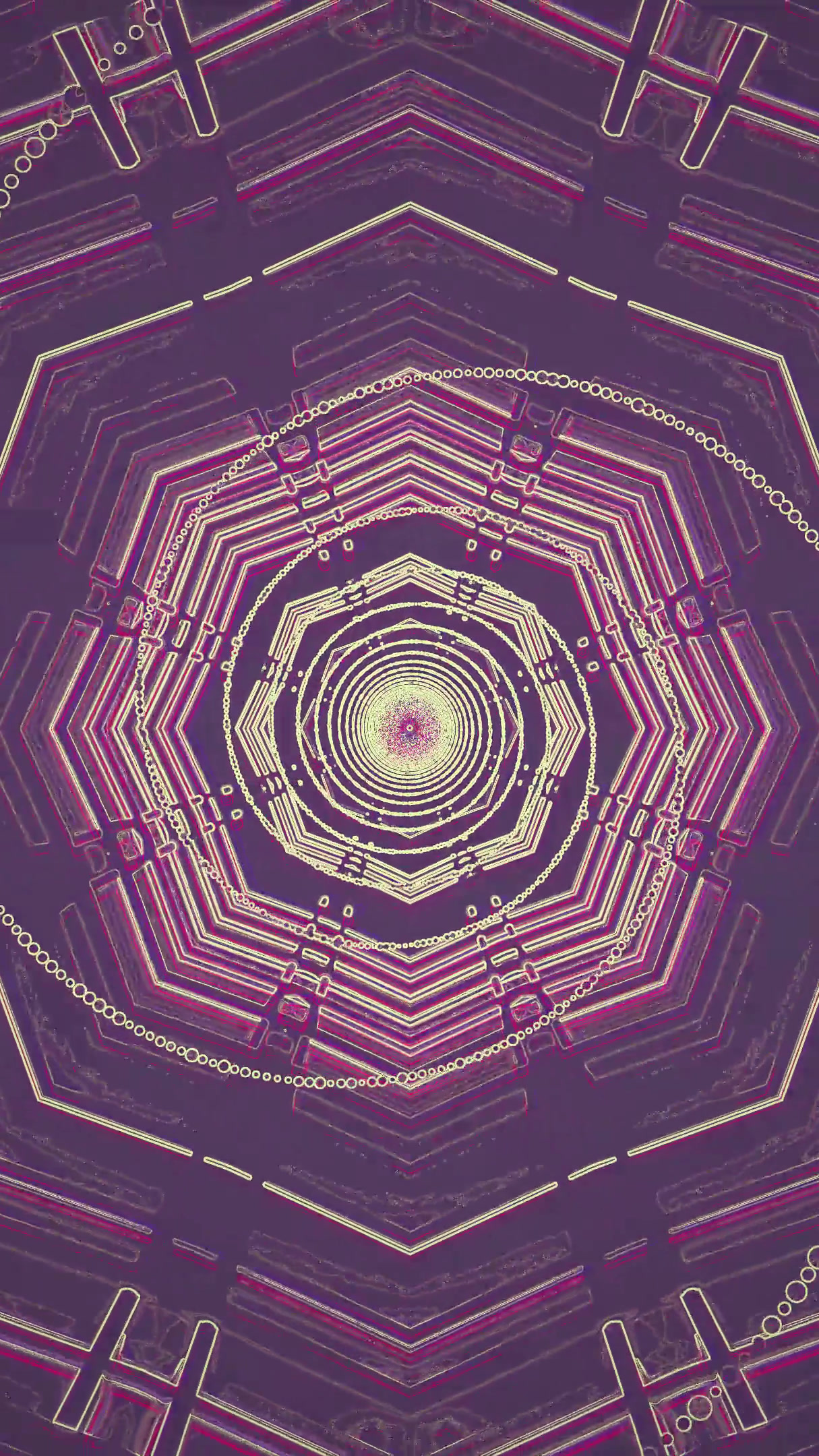 Seamless tunnel video vj loop screensaver features vivid colors a