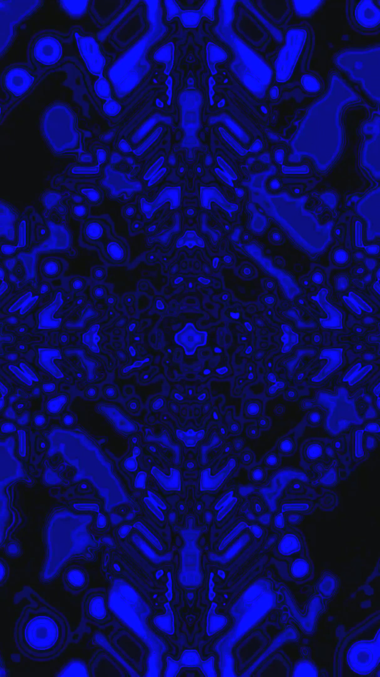 Seamless tunnel video loop with dynamic patterns and vibrant blue