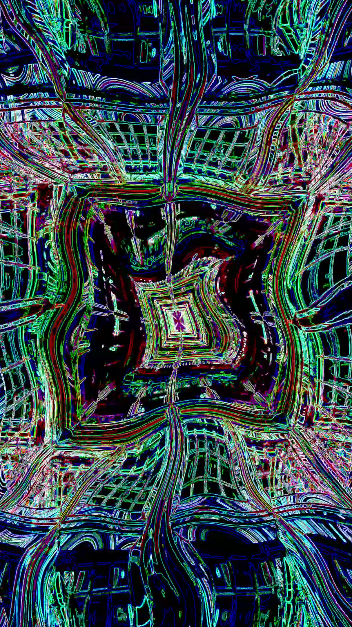 Tunnel video vj loop screensaver experience with colorful patterns and seamless transitions for a mesmerizing visual journey