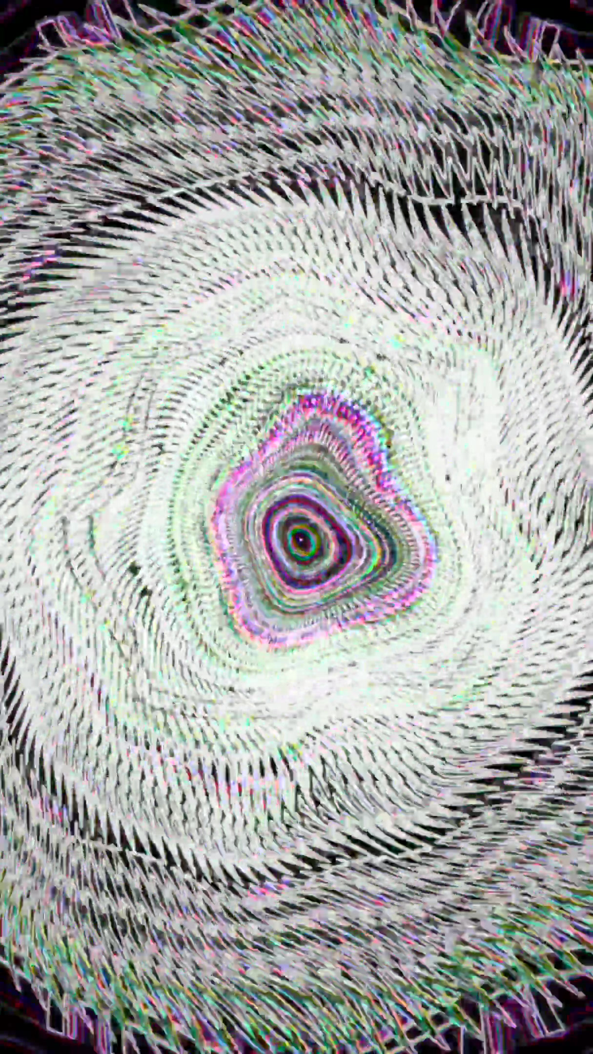 Seamless tunnel video loop showcasing vibrant patterns and colors