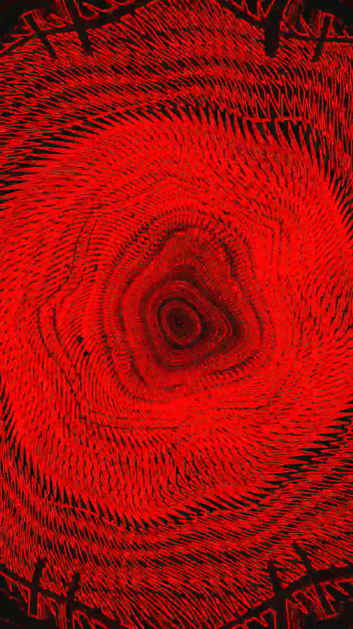 Tunnel video loop featuring seamless motion with vibrant red tones creating a dynamic visual experience for screensavers or displays