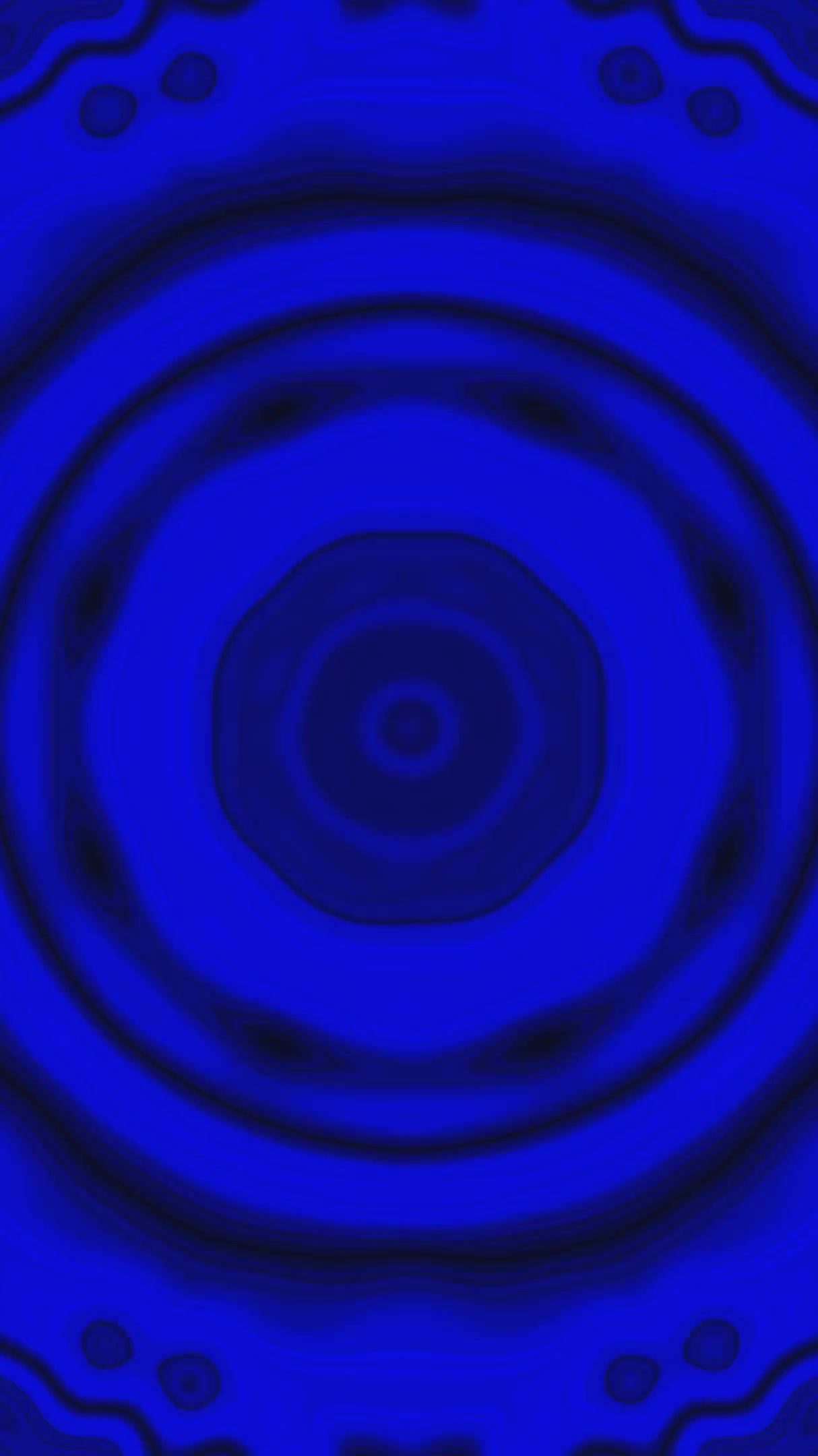 Seamless looping tunnel video screensaver with vibrant blue tones for immersive viewing experience