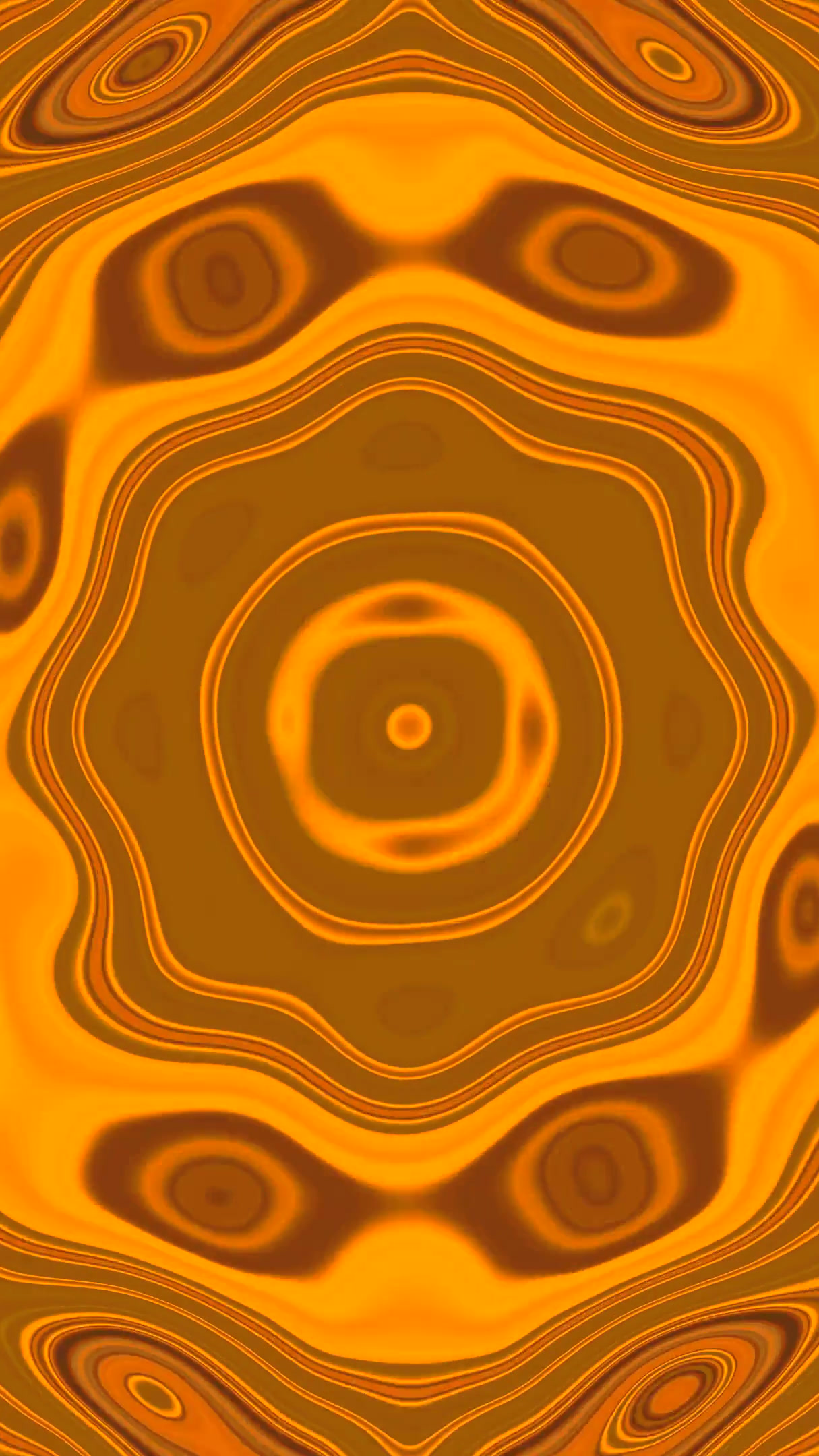 Tunnel video loop creates seamless immersion with vibrant orange