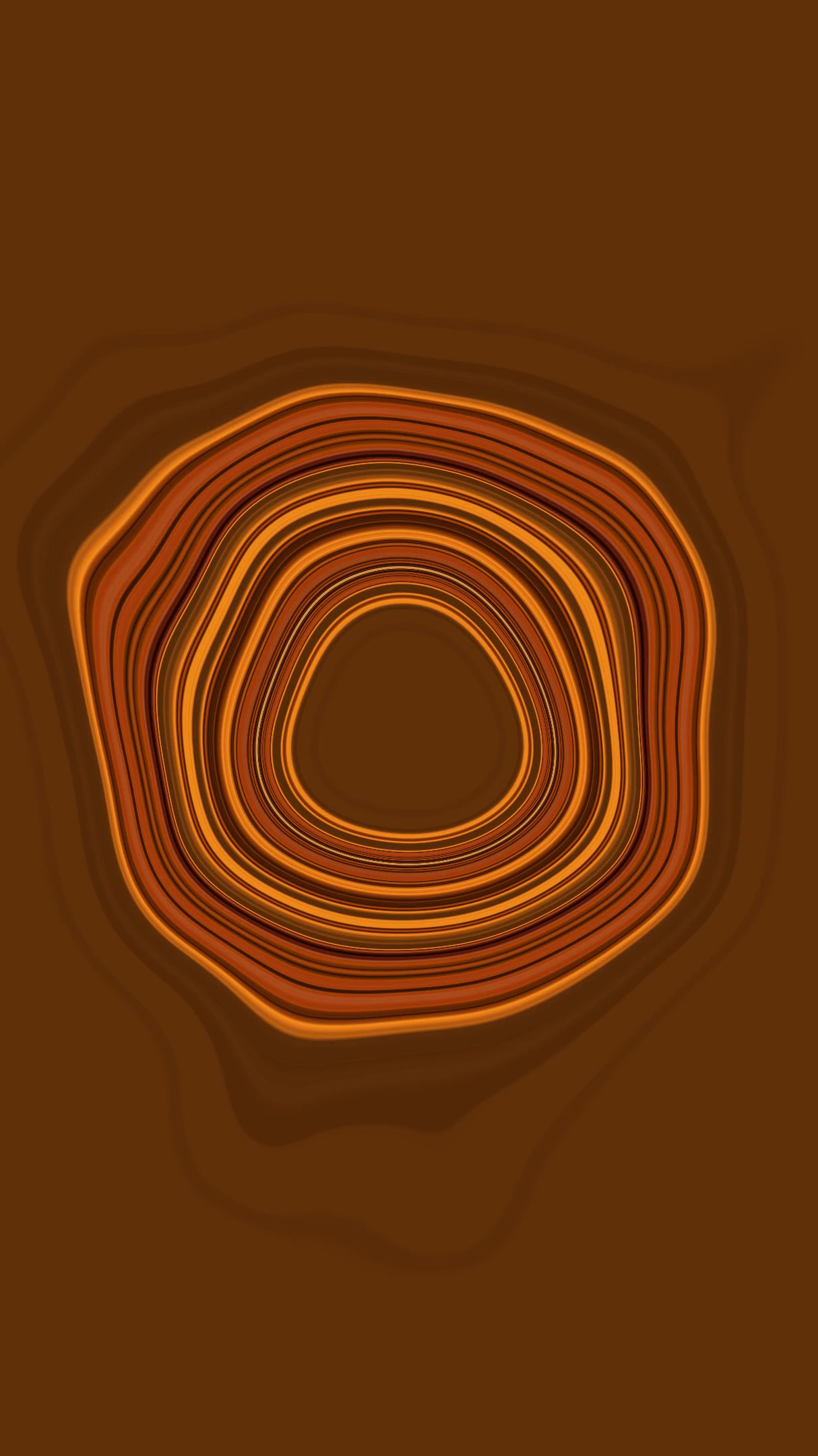 Endless tunnel video loop creating a mesmerizing experience of shape and color in warm tones