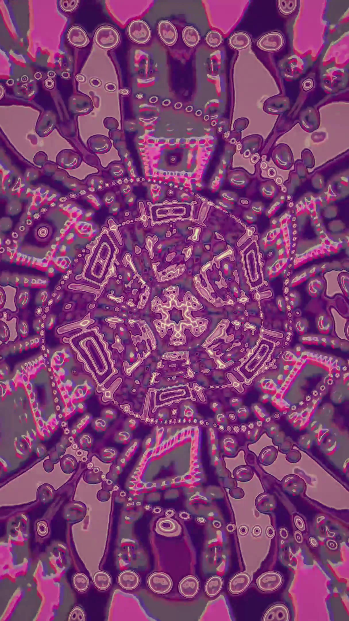 Seamless tunnel video effect loop creating mesmerizing visual patterns in vibrant colors