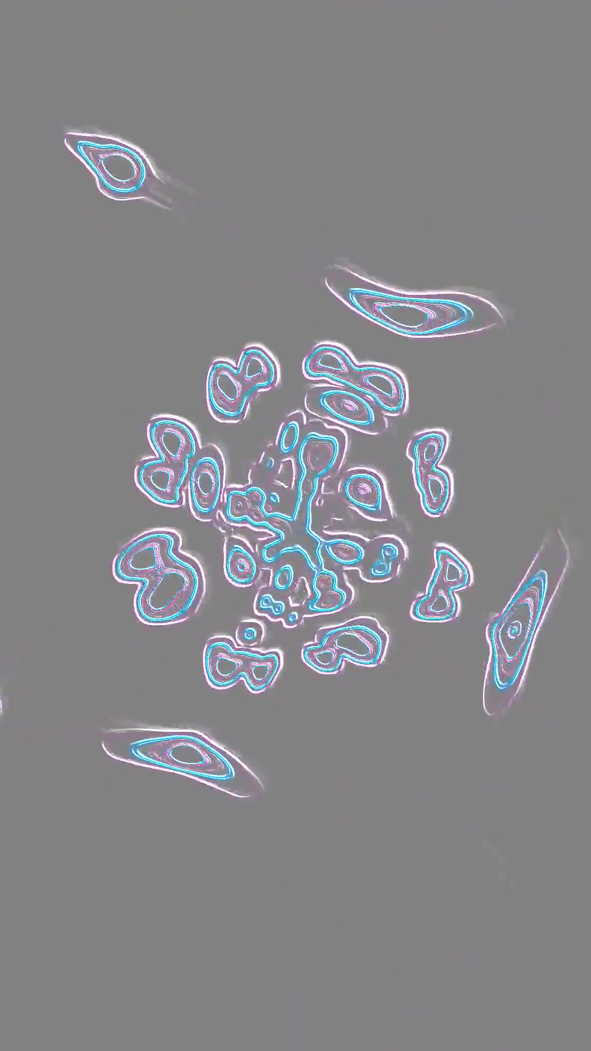 Dynamic tunnel video loop with seamless transitions featuring col