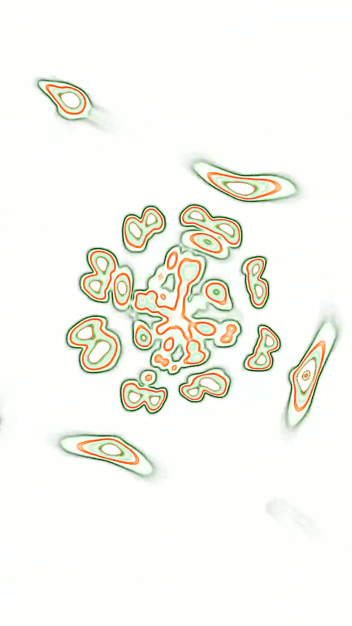 Seamless tunnel video loop featuring vibrant colors and swirling