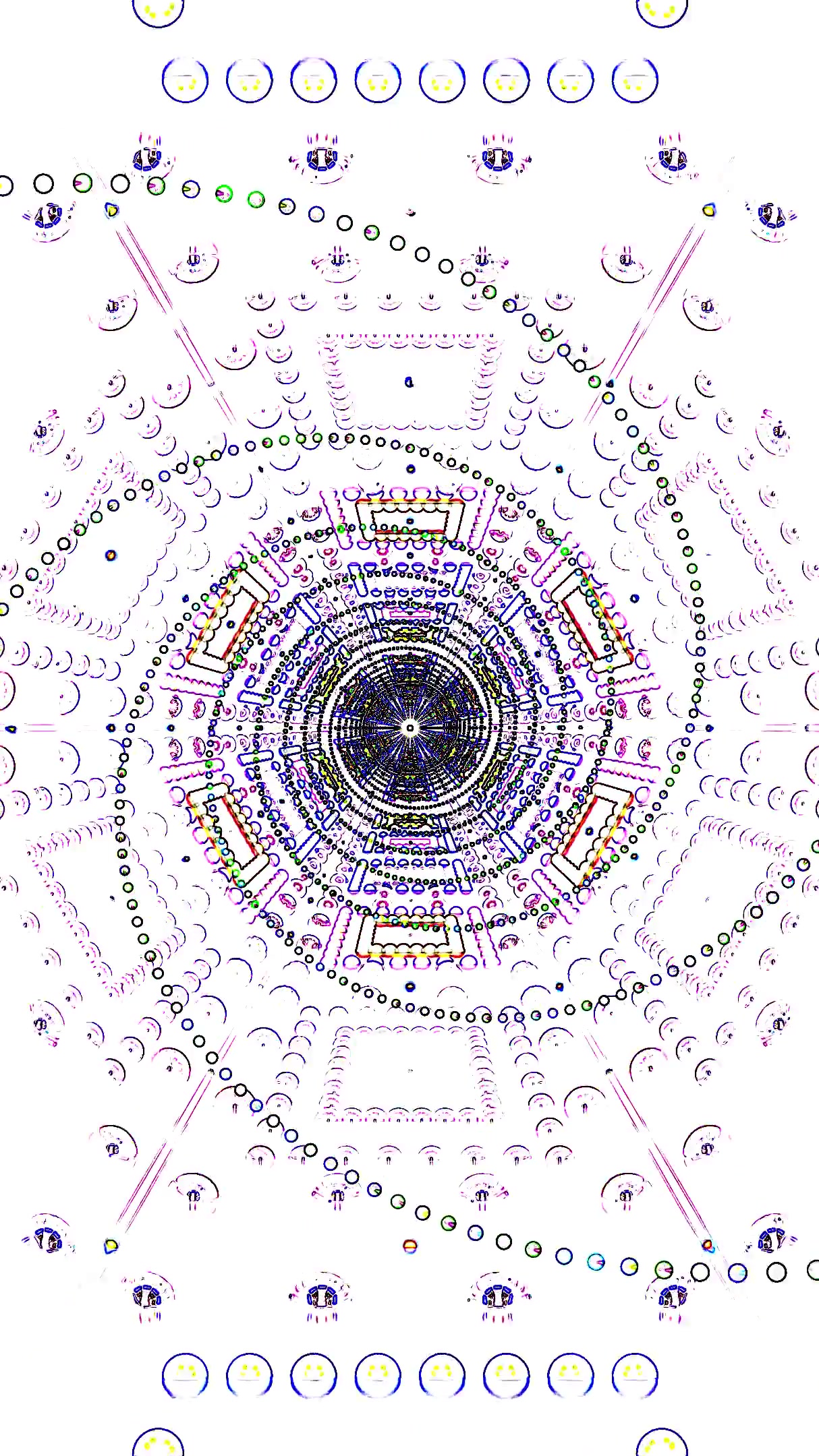 Seamless tunnel video loop creating a vibrant and dynamic visual experience