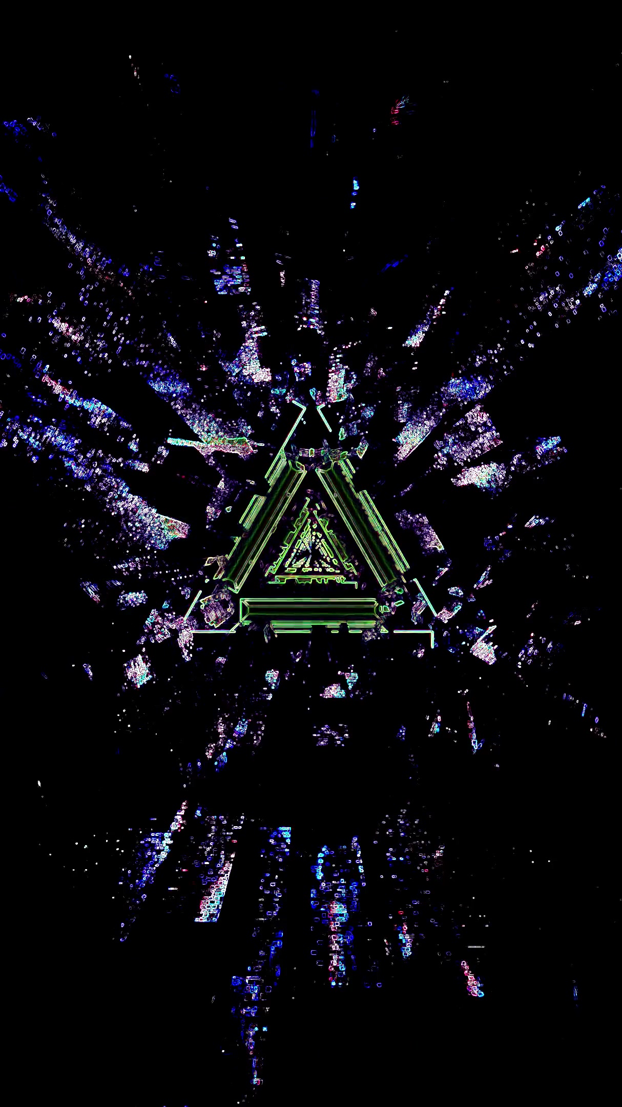 Tunnel video vj loop showcasing a dynamic seamless animation with geometric shapes and vibrant colors