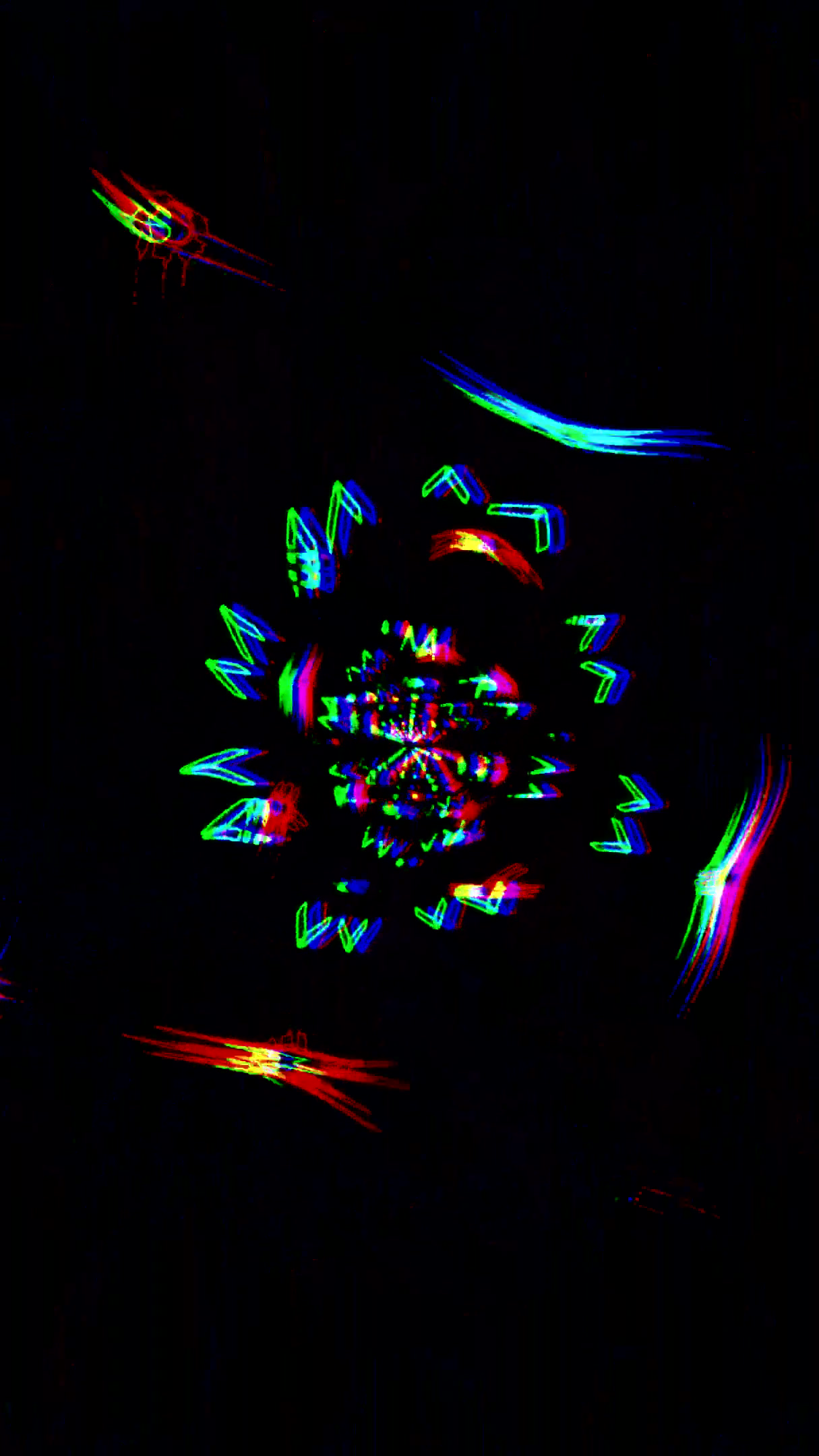 Vibrant tunnel video vj loop creates a colorful seamless experien