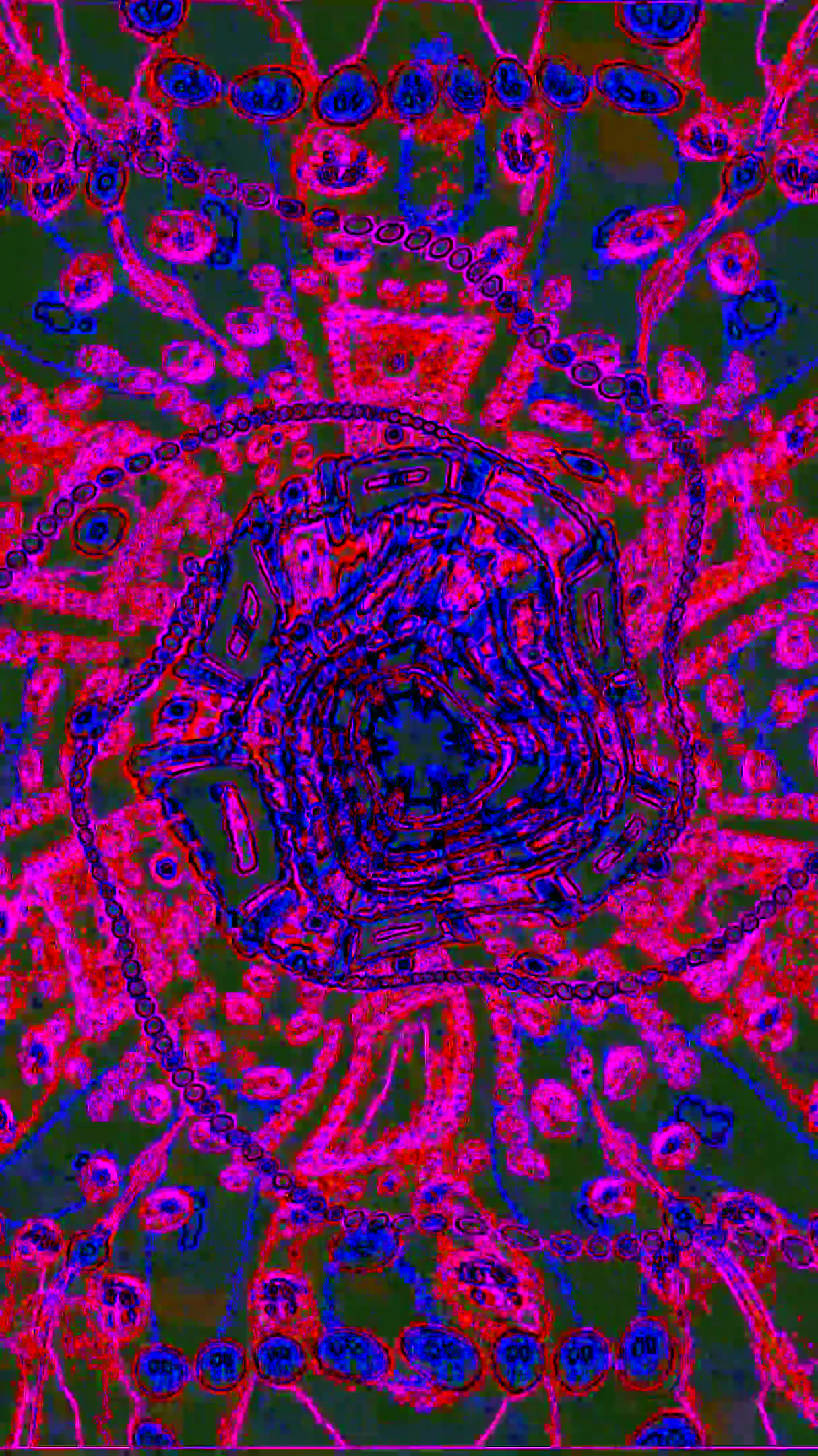 Tunnel video loop featuring colorful patterns and seamless transi