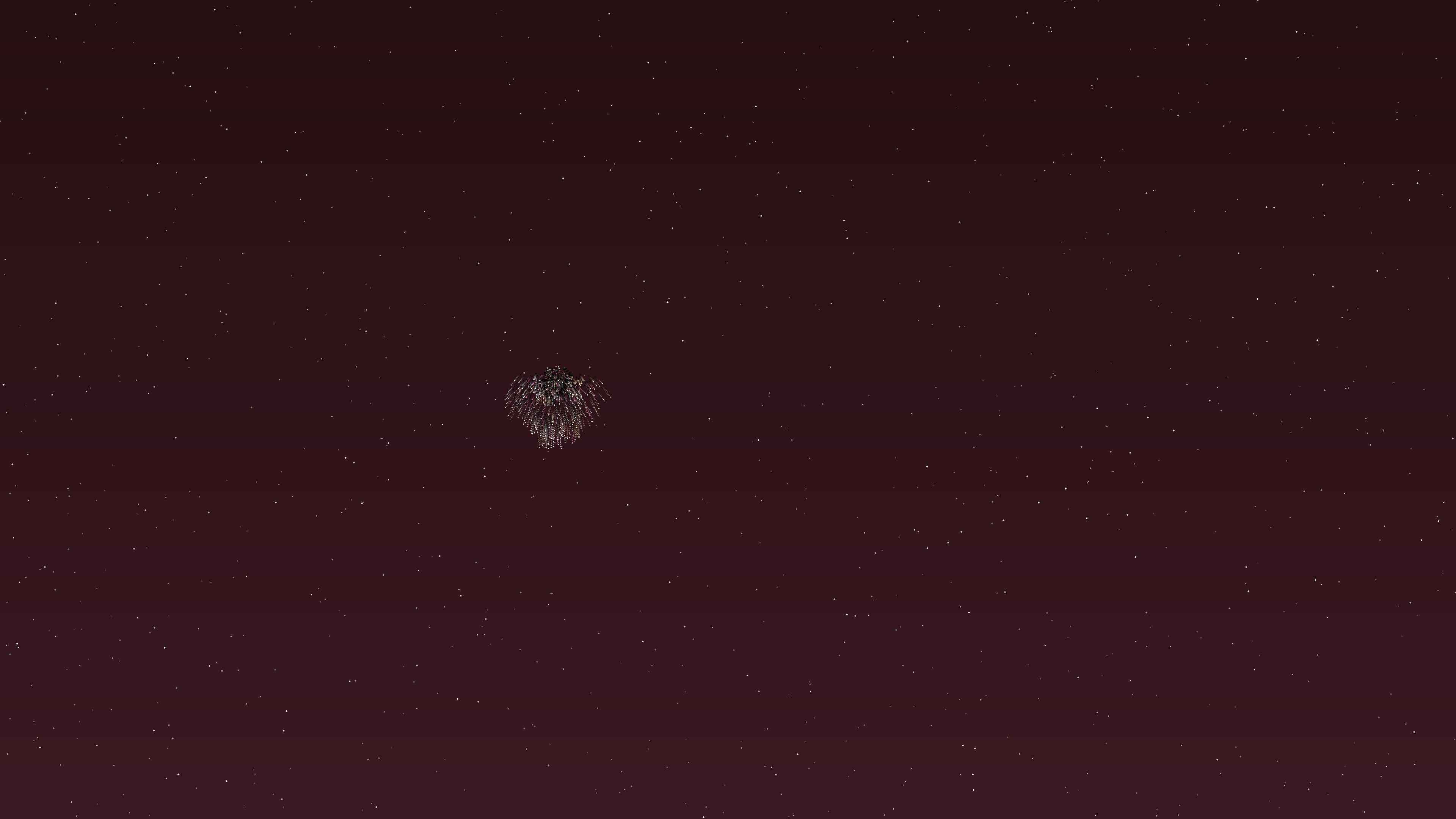 Fireworks light up the night sky with heart shapes for Valentines Day celebration in a joyful display of love