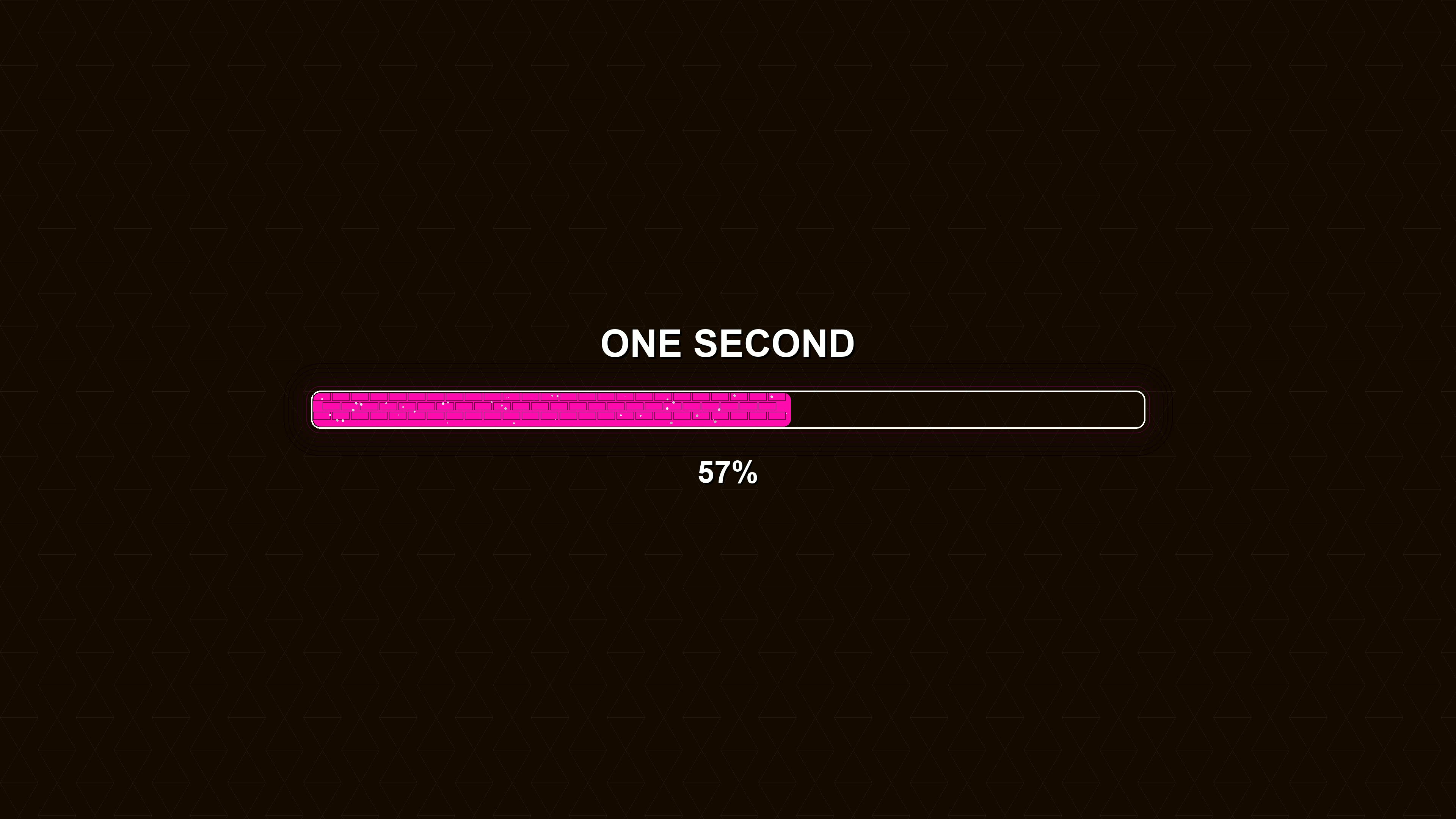 Modern style progress bar animation showing completion status with a message for waiting periods on a simple background
