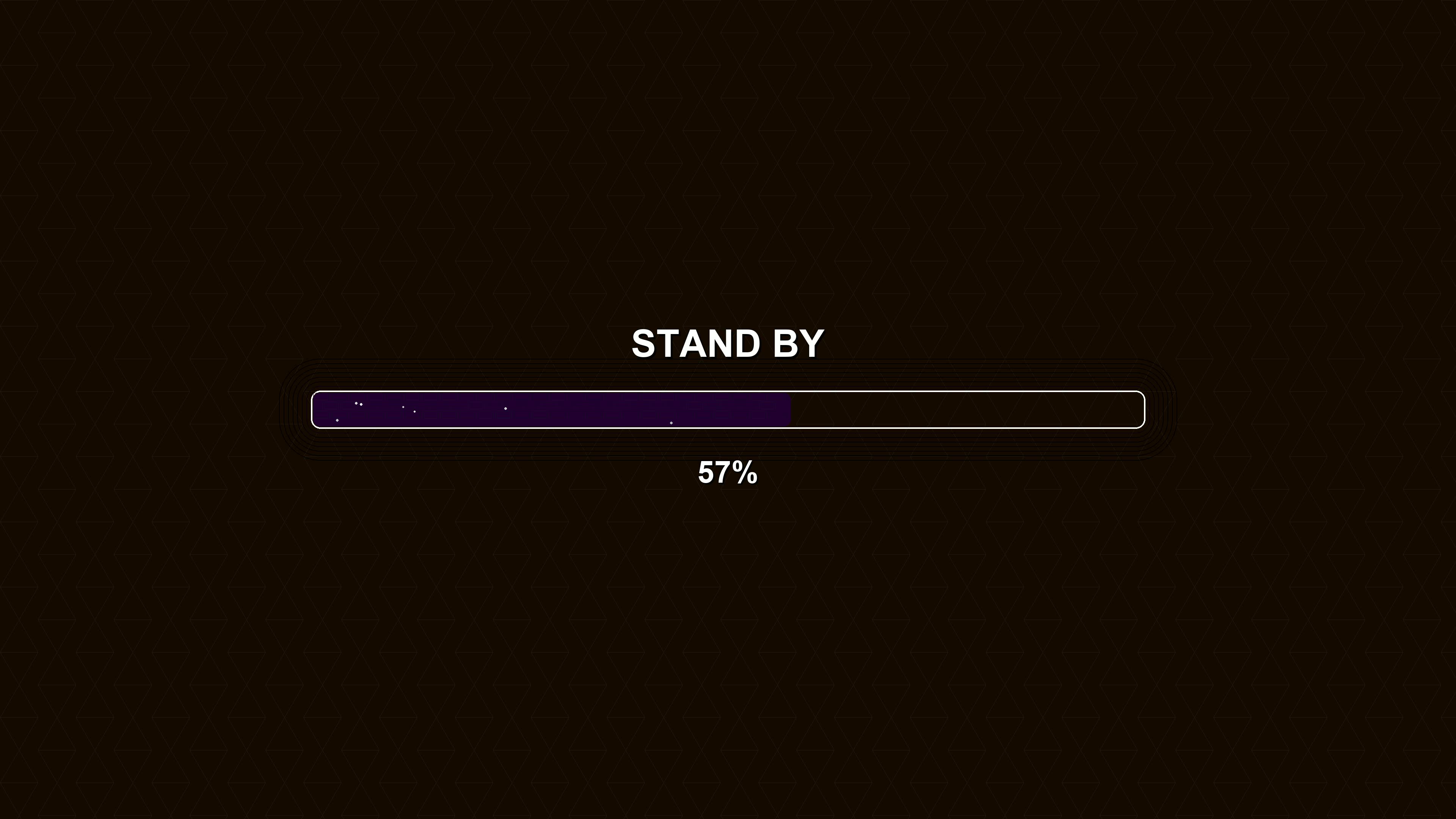 Modern progress bar animation shows waiting period with 100 percent completion status