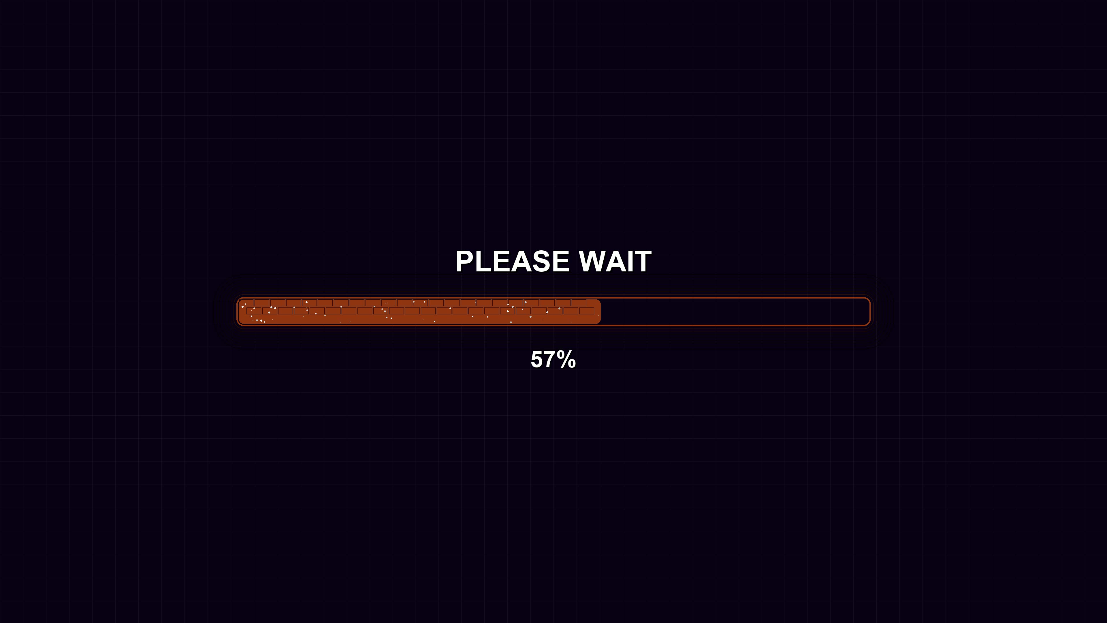 Waiting progress bar animation displayed in modern style for online activities at any time of day
